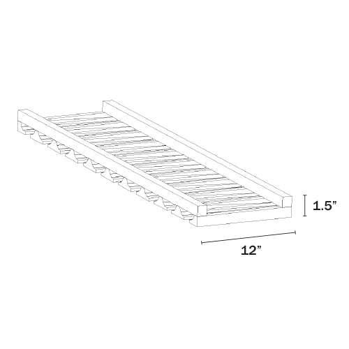 Charcoal Black Shaker Wall Glass Rack Under Cabinet
