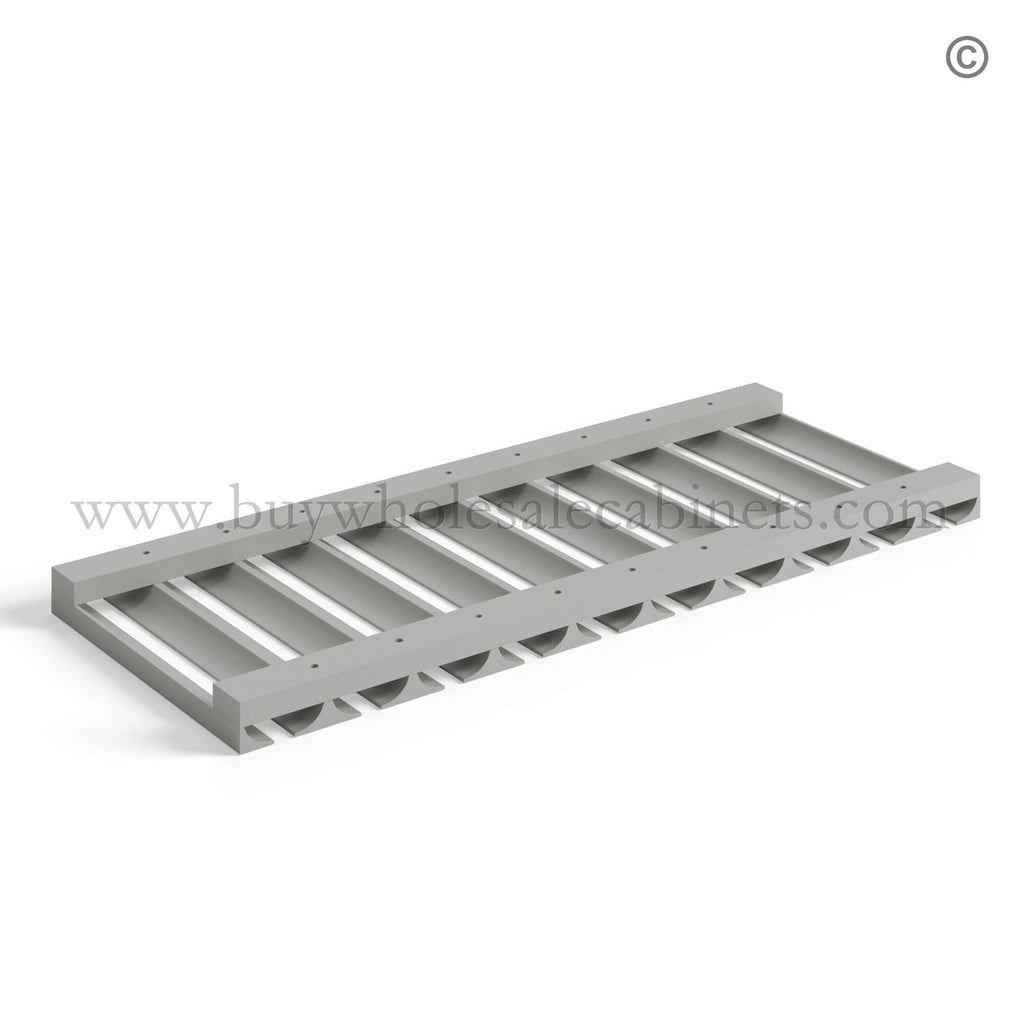 Dorian Gray Shaker Wall Glass Rack Under Cabinet