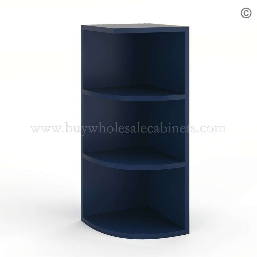 Frameless Oxford Blue Wall Open End Shelf
