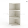 Frameless Pearl White Wall Open End Shelf