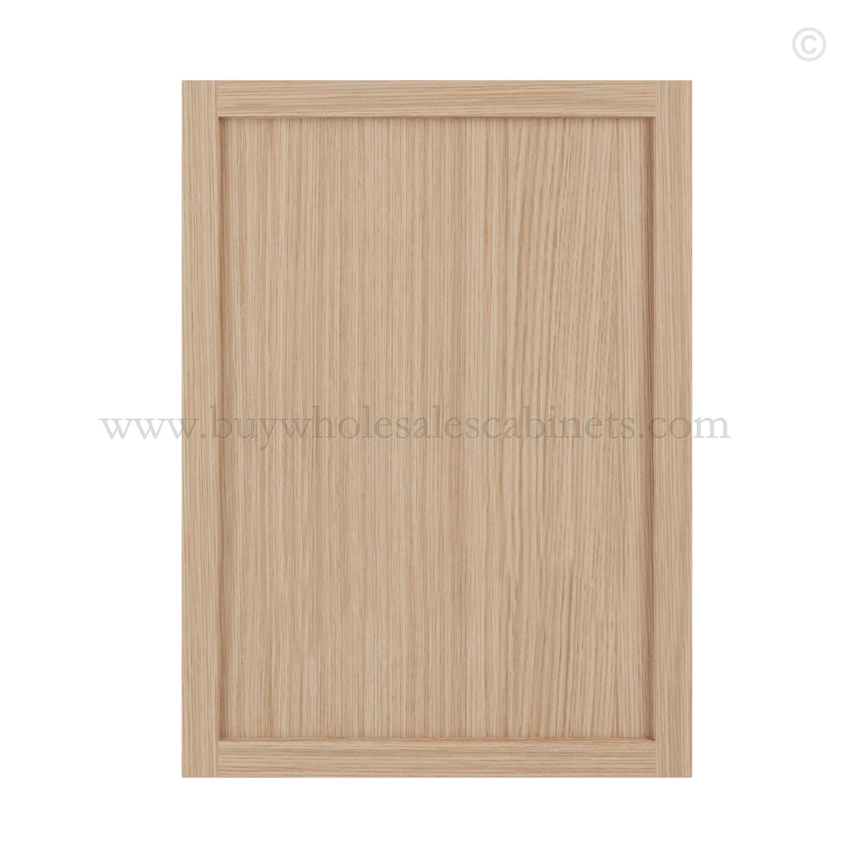 White Oak Veneer Shaker Door Sample