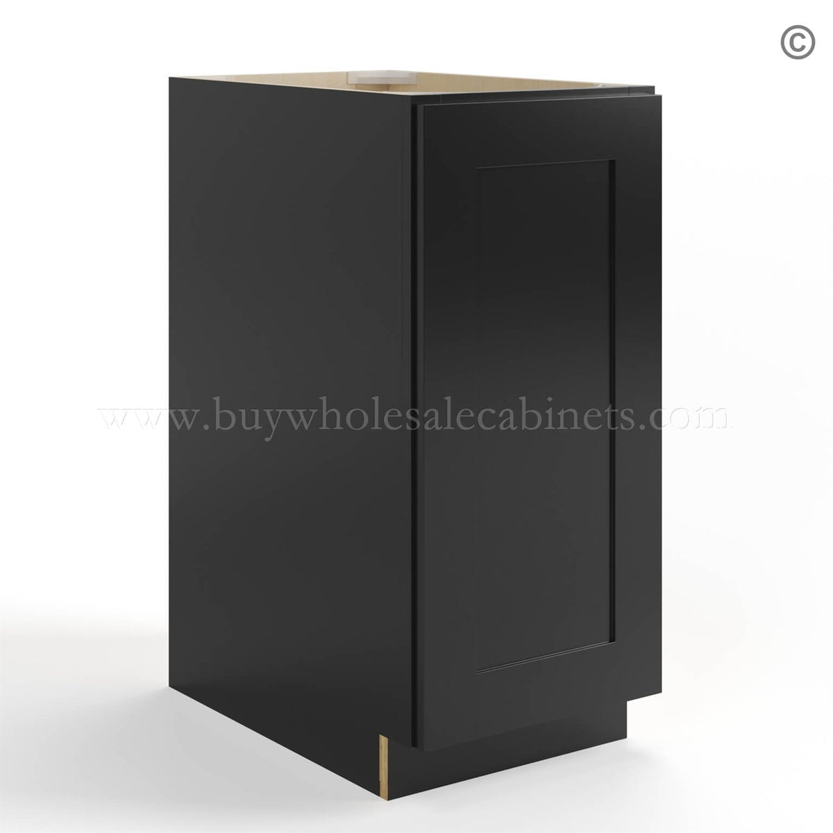 Black Shaker Base Cabinet – Full Height Door