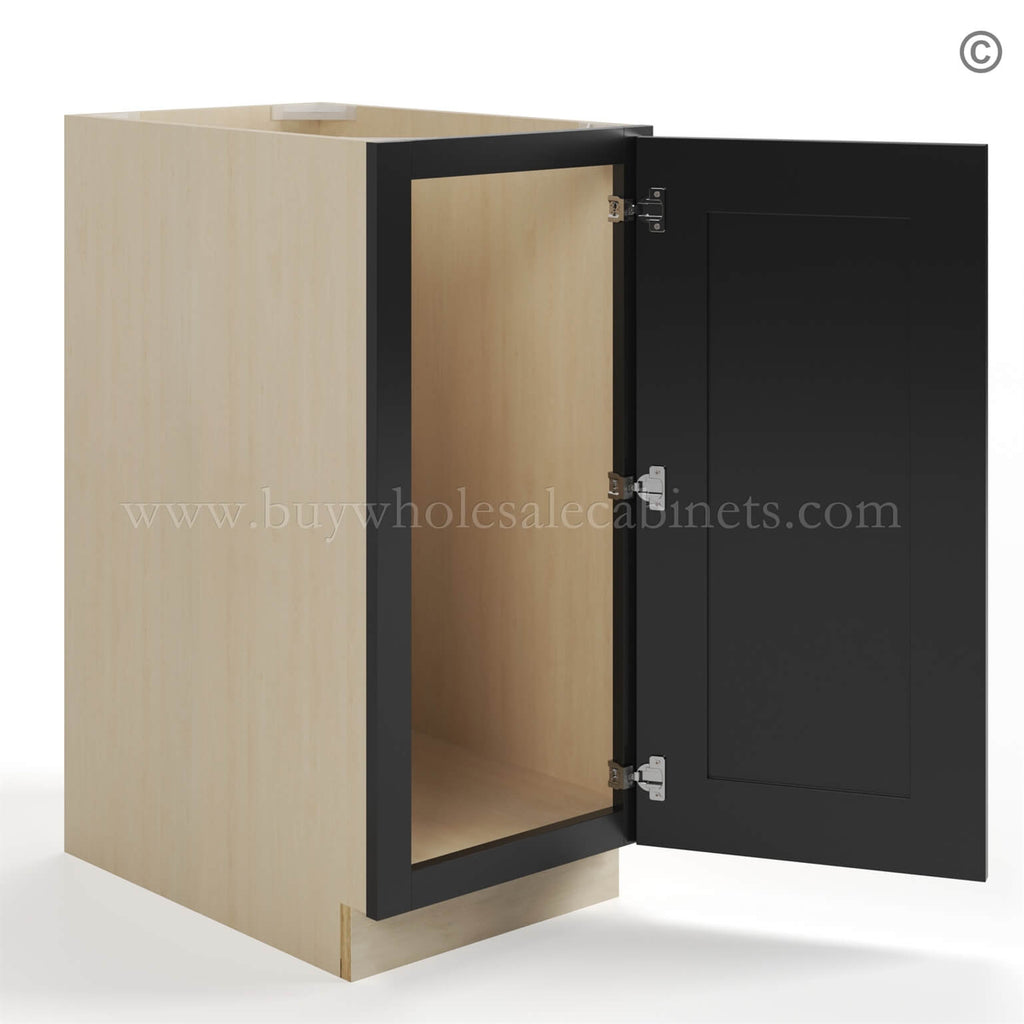 Black Shaker Base Cabinet – Full Height Door