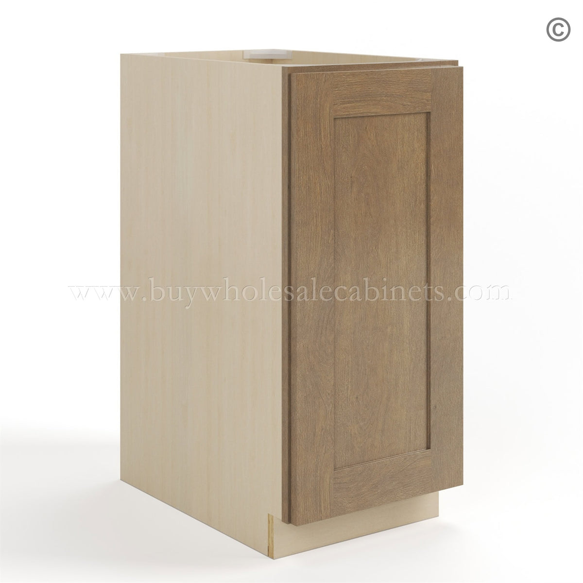 Rustic Wood Shaker Base Cabinet – Full Height Door