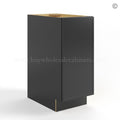 Slim Black Shaker Base Cabinet Single Door Full Height