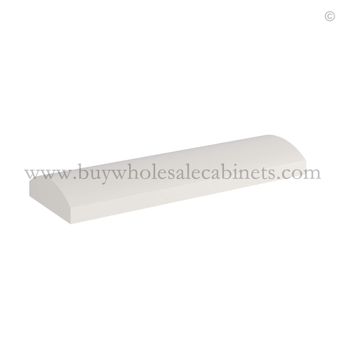Dove White Slim Shaker Batten Moulding