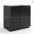 Black Shaker Base Cabinet – Full Height 2 Doors