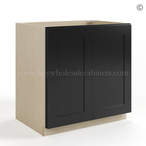 Black Shaker Base Cabinet – Full Height 2 Doors