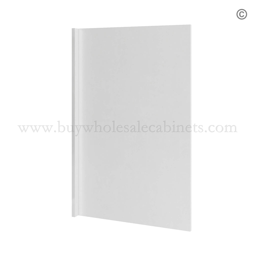 Frameless Gloss White Dishwasher Return Panel 3″W Filler