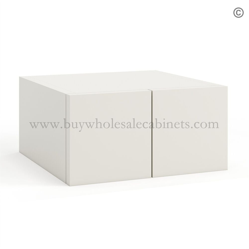 Frameless Pearl White Wall Small Drawers – 2 Drawers