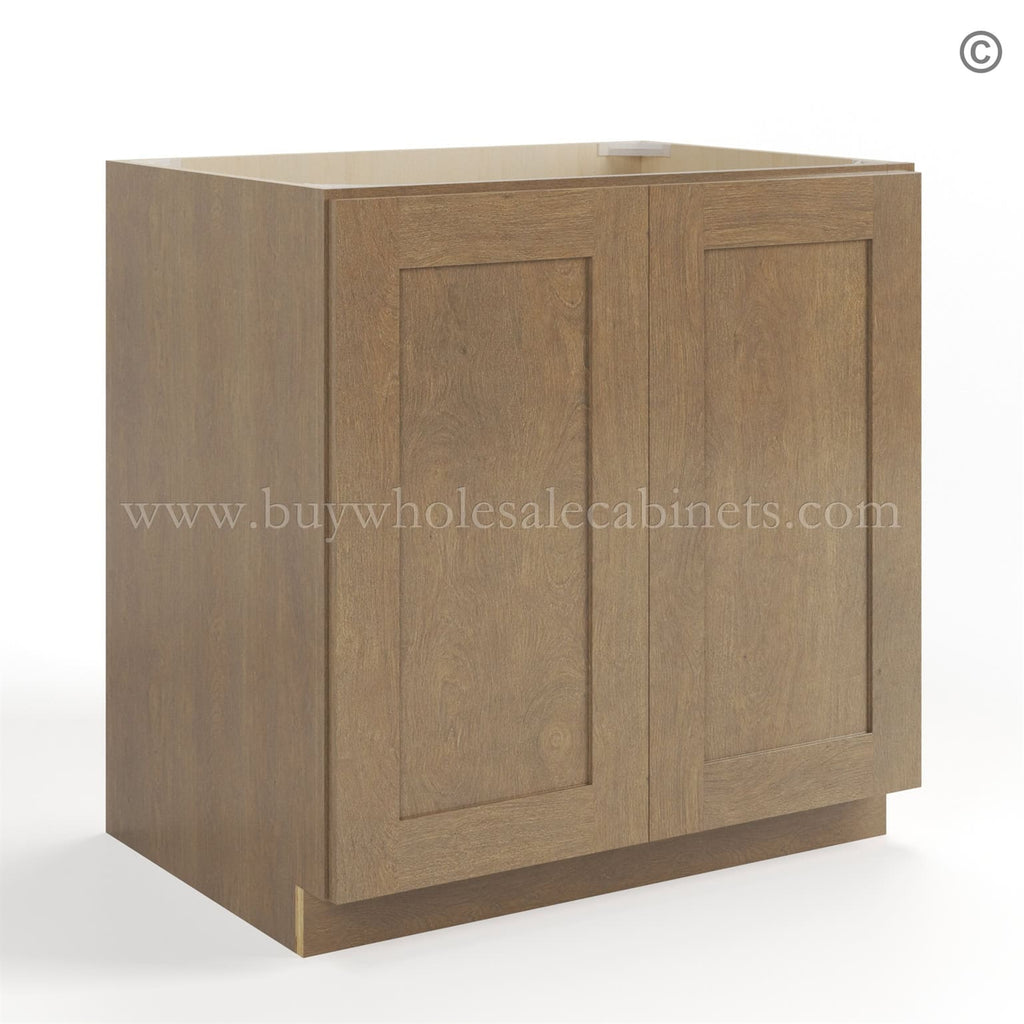 Rustic Wood Shaker Base Cabinet – Full Height 2 Doors