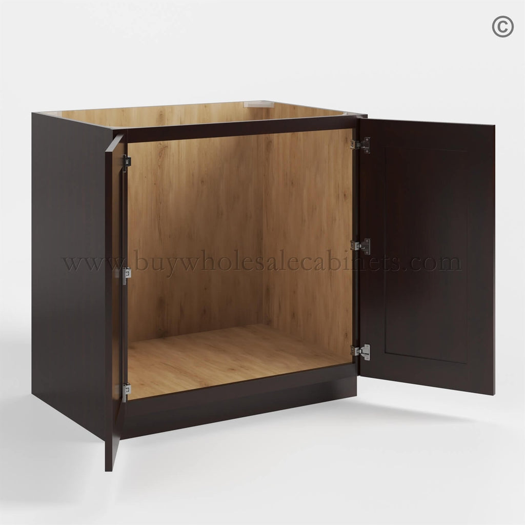 Shaker Espresso Shaker Base Cabinet – Full Height 2 Doors