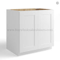 White Shaker Base Cabinet – Full Height 2 Doors