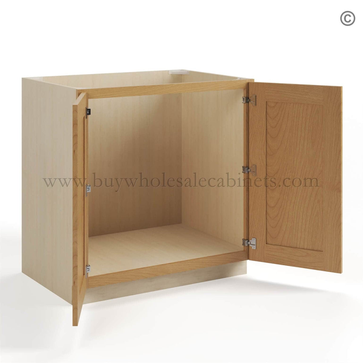 Treasure Chest Shaker Base Cabinet – Full Height 2 Doors
