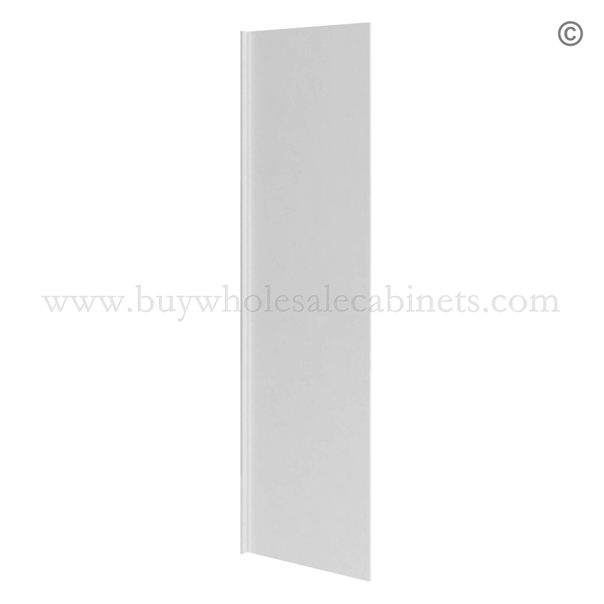 Frameless Gloss White Refrigerator End Panel Veneer