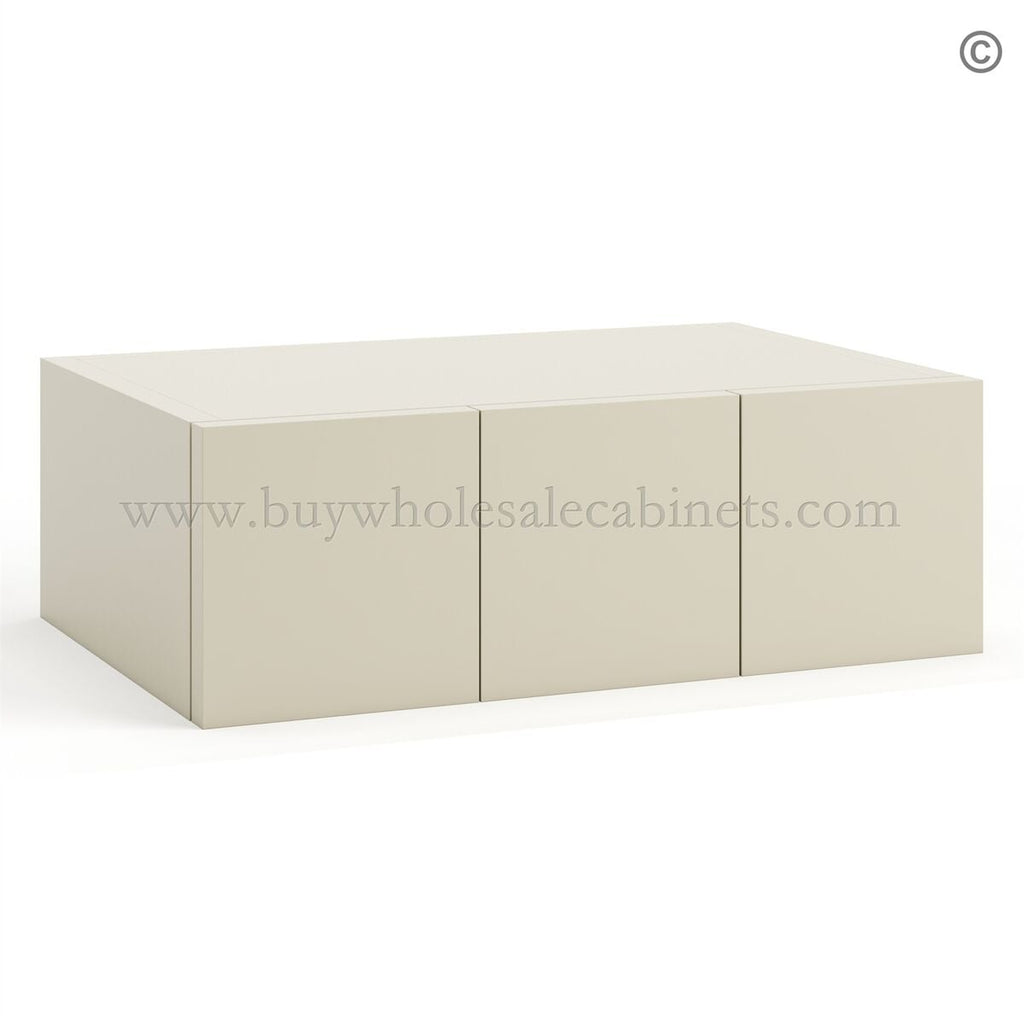 Frameless Ivory White Wall Small Drawers – 3 Drawers