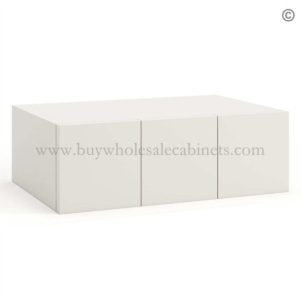 Frameless Pearl White Wall Small Drawers – 3 Drawers