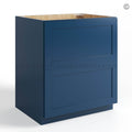 Navy Blue Shaker Two Drawer Base