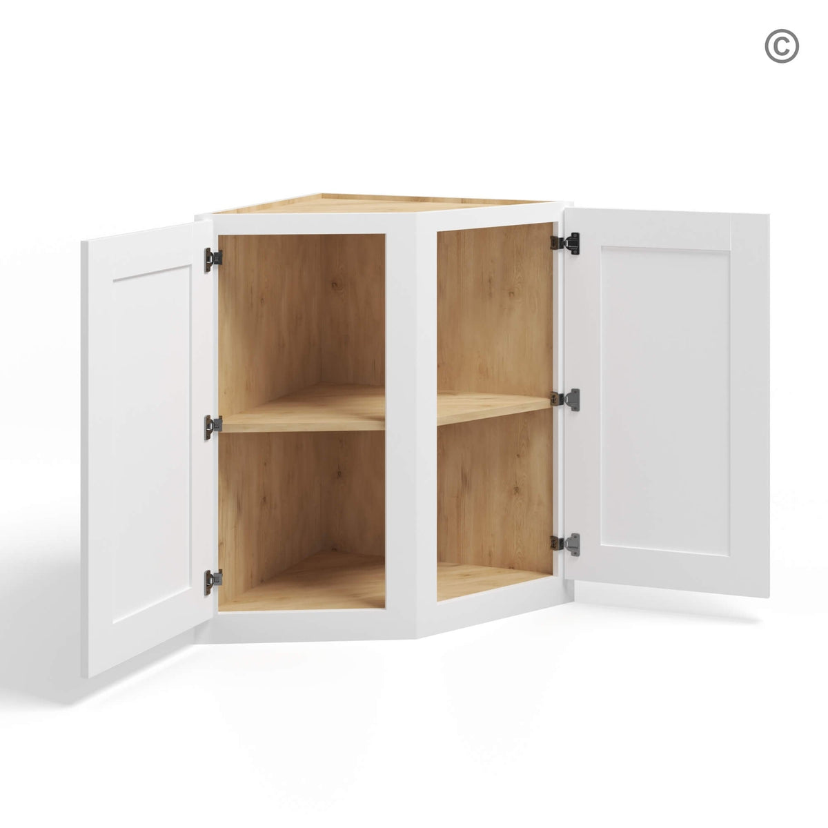 White Shaker Base End Cabinet