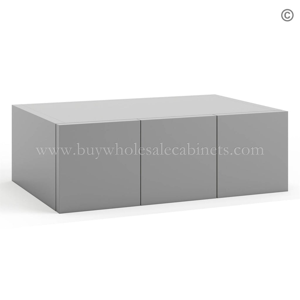 Frameless Graphite Gray Wall Small Drawers – 3 Drawers