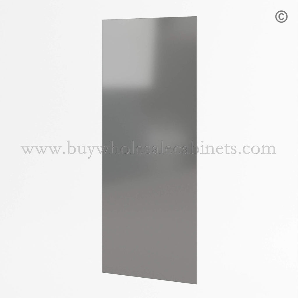 Frameless Gloss Gray Finished Panel for Wall Cabinets