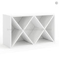 Frameless Modern White Shaker Wine Rack
