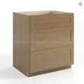 Rustic Wood Shaker Three Drawer Base