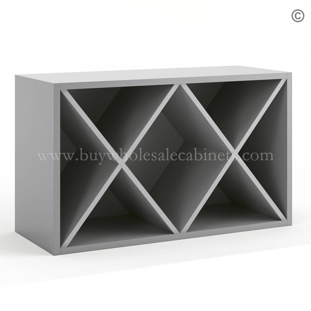 Frameless Graphite Gray Wine Rack
