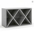 Frameless Graphite Gray Wine Rack