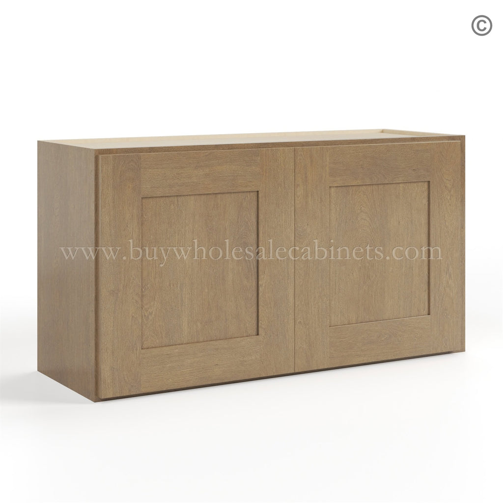 Rustic Wood Shaker 18″ H Double Door Wall Cabinet