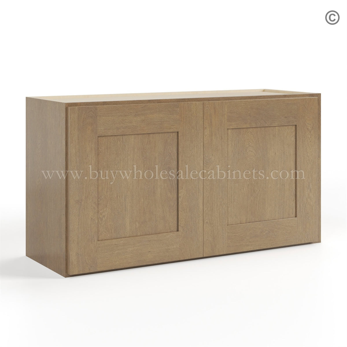 Rustic Wood Shaker 18″ H Double Door Wall Cabinet
