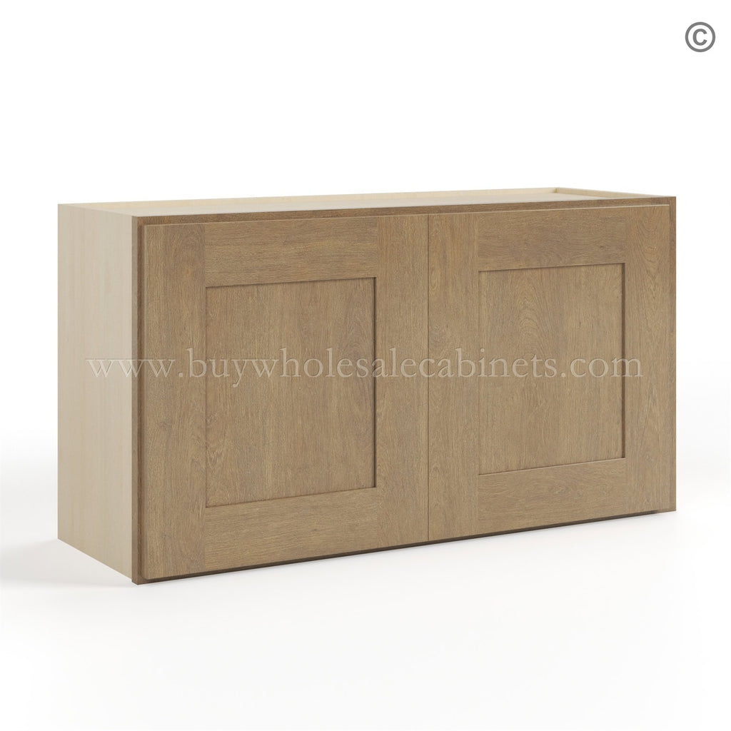 Rustic Wood Shaker 18″ H Double Door Wall Cabinet