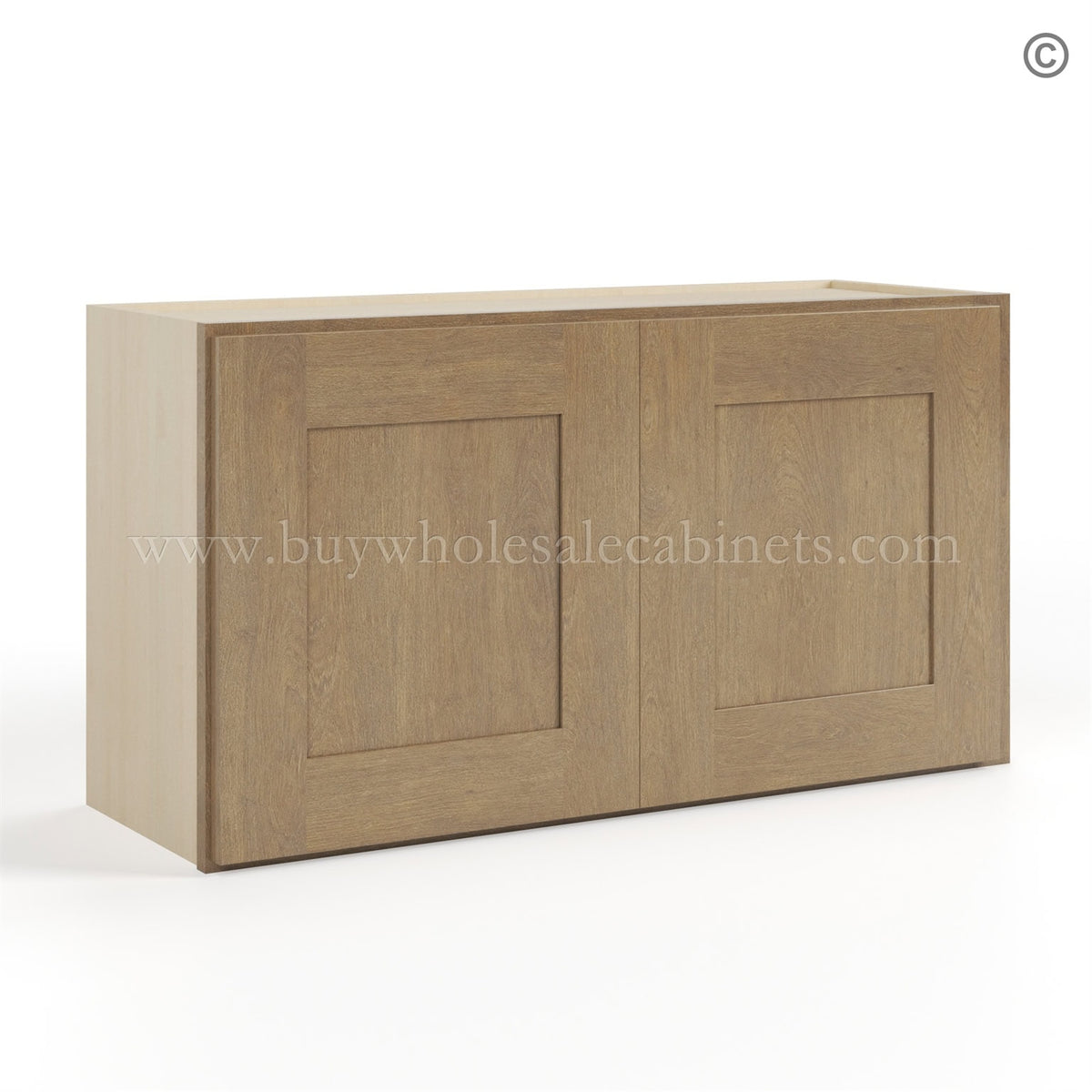Rustic Wood Shaker 18″ H Double Door Wall Cabinet