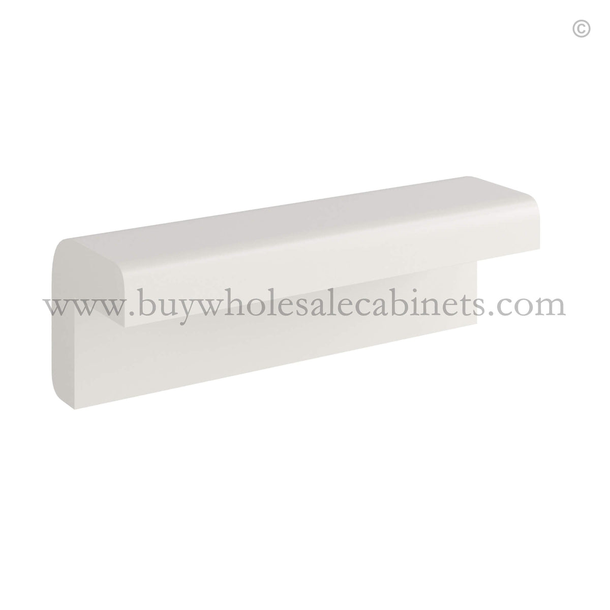 Dove White Slim Shaker Outside Corner Moulding