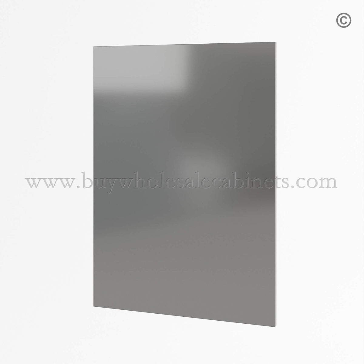 Frameless Gloss Gray Wall Decorative End Panels
