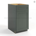 Green Shaker Document File Base Cabinet