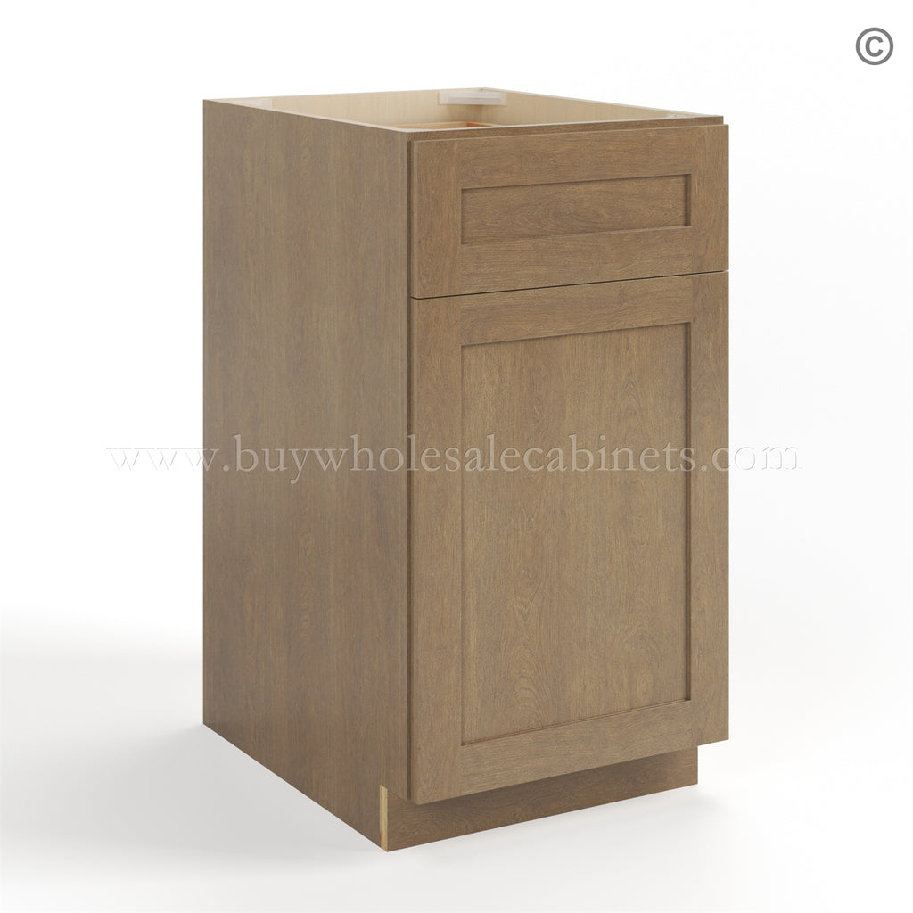 Rustic Wood Shaker Document File Base Cabinet
