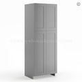 Frameless Graphite Gray Pantry Cabinet – Double Doors 24″W