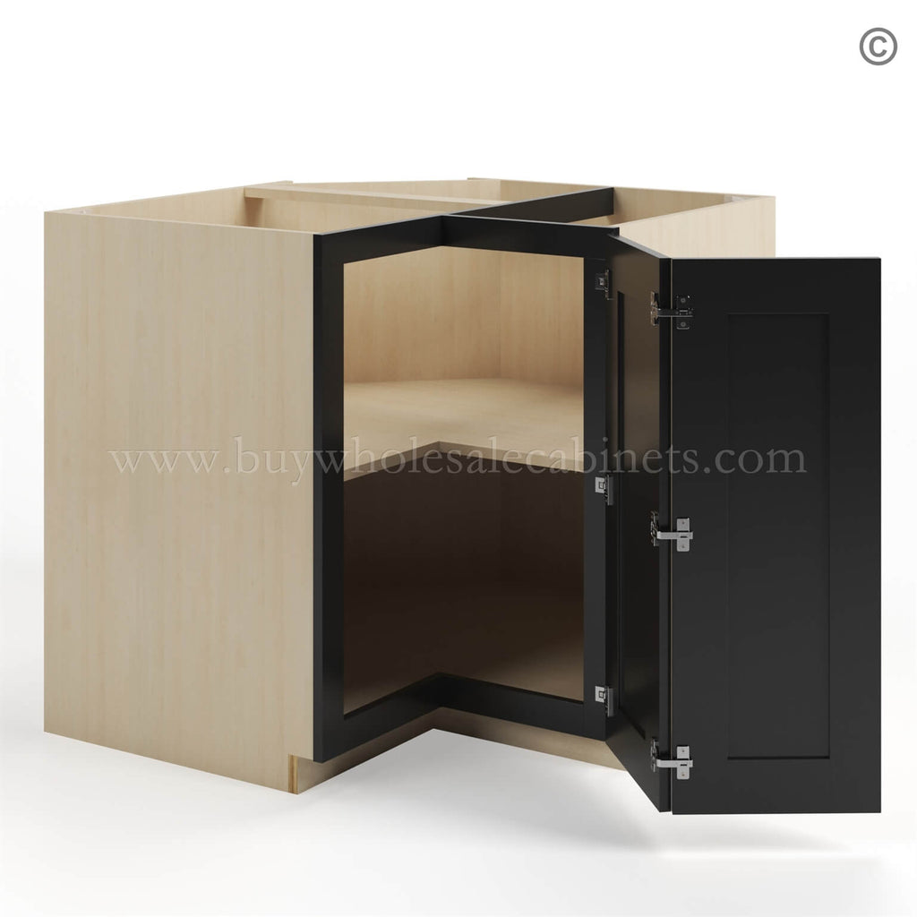 Black Shaker Easy Reach Base Cabinet
