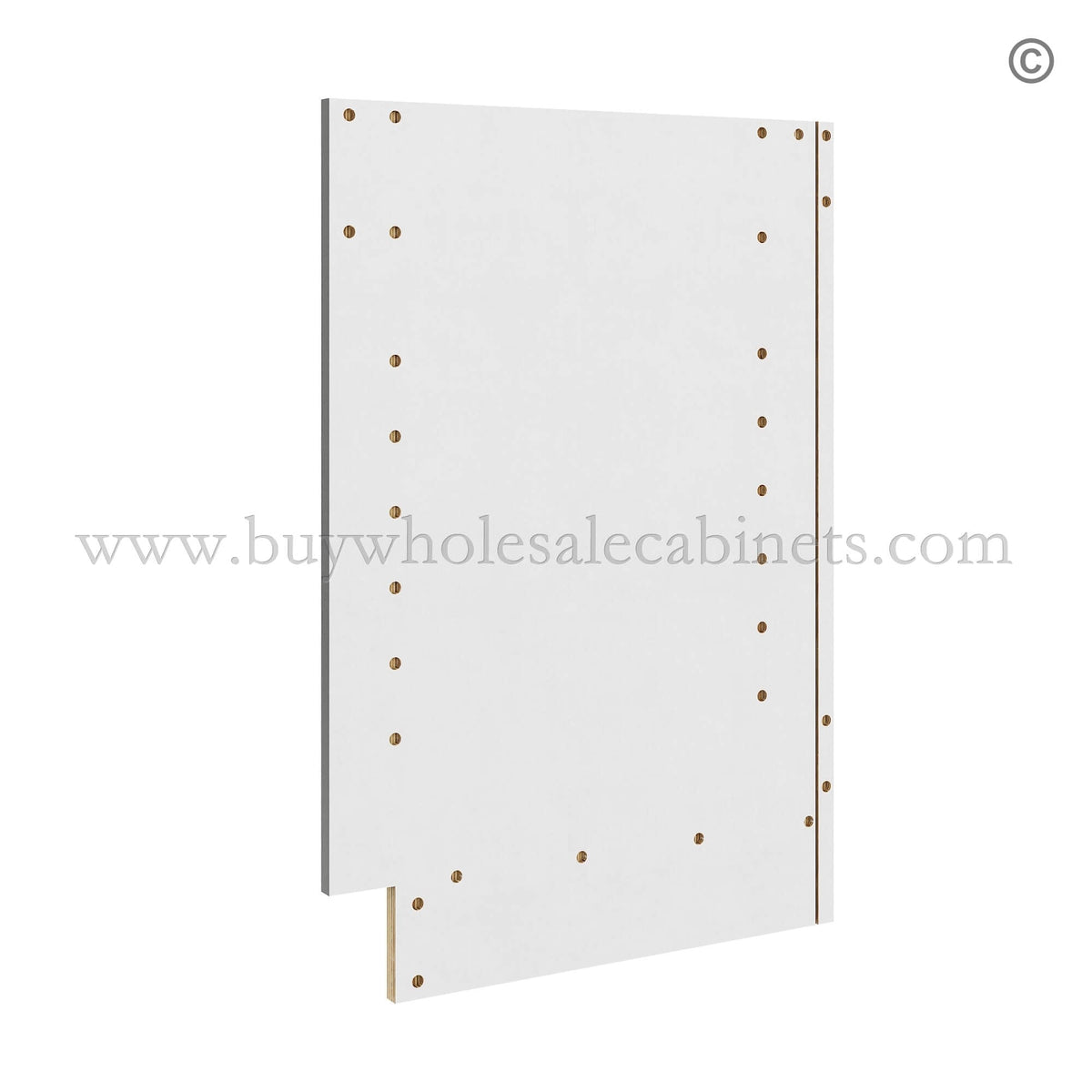 Frameless Gloss Gray Finished Panel for Base Cabinets