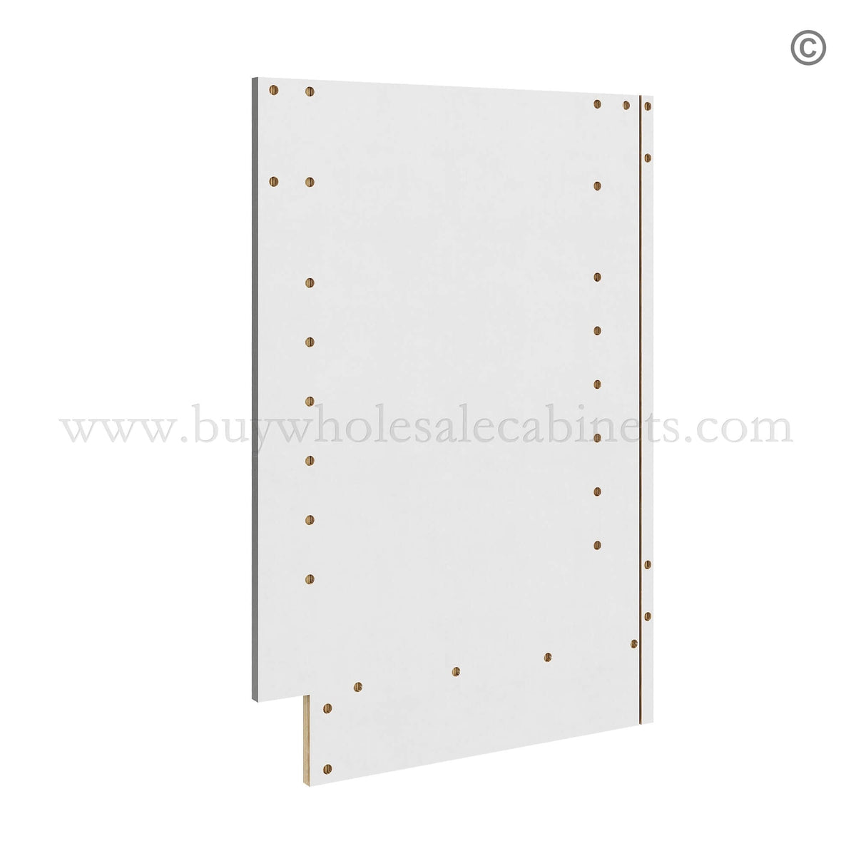 Frameless Gloss White Finished Panel for Base Cabinets