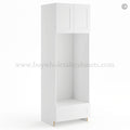 Frameless Modern White Shaker Double Oven Cabinet