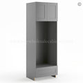 Frameless Graphite Gray Double Oven Cabinet