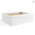 Frameless Modern White Shaker Vanity Knee Drawer