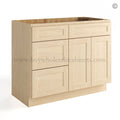 Unfinished Shaker 42″ Vanity Base Cabinet Combo