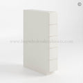 Charleston White Raised Panel Base Spice Cabinet with 5 Drawers