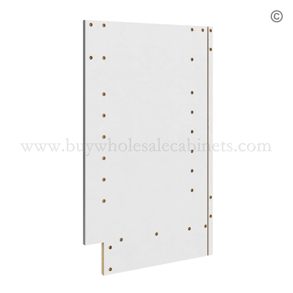 Frameless Gloss White Finished Side Panel for Vanity Base