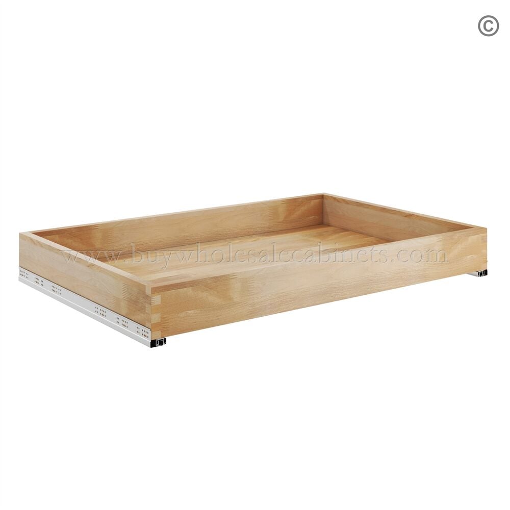 Frameless Oxford Blue Roll Out Tray – (Included Full Extension Track)