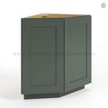 Green Shaker Base End Cabinet