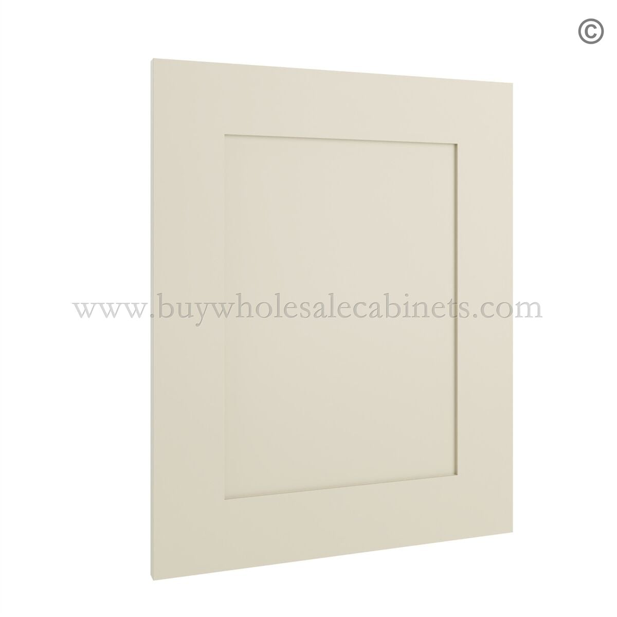 Frameless Ivory White Cabinet Door Panel
